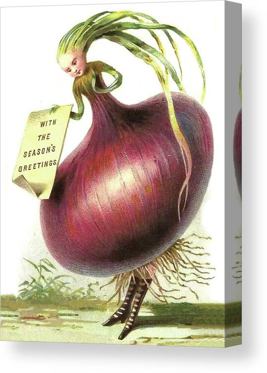 Onion Canvas Print featuring the digital art Onion Girl by Long Shot