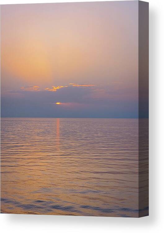 Sea Canvas Print featuring the photograph Peace by Andrea Whitaker