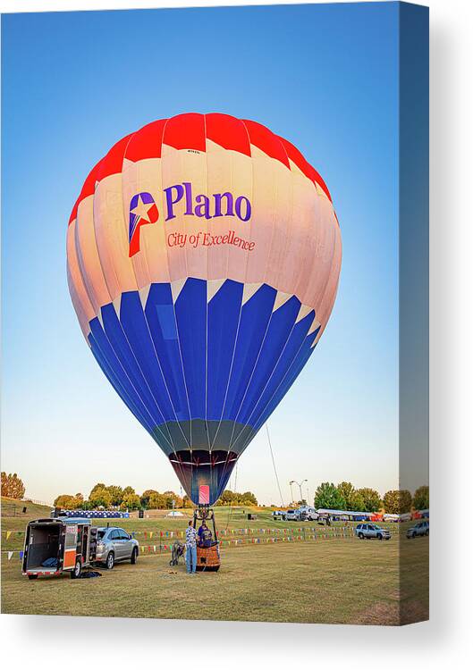 Plano Canvas Print featuring the photograph Plano Balloon Fest by David Downs