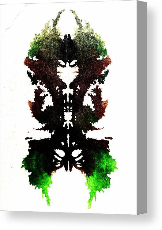 Abstract Canvas Print featuring the painting Plant Sprite by Stephenie Zagorski