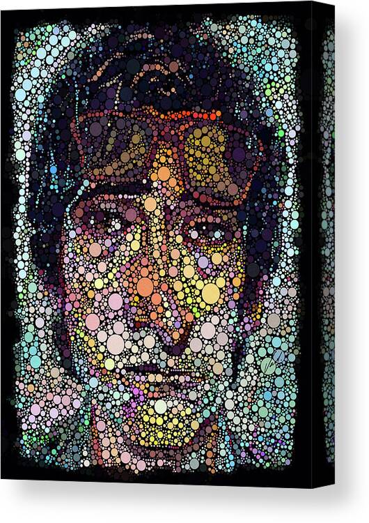 Portrait Canvas Print featuring the painting Portrait of the actor - Adrien Brody by Vart by Vart