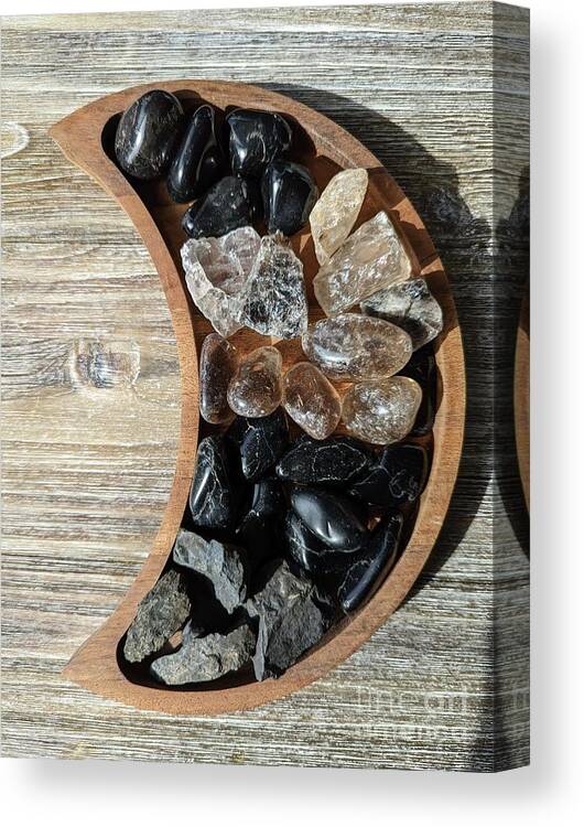 Crystals Canvas Print featuring the photograph Protection Crystals by Kim Pascu