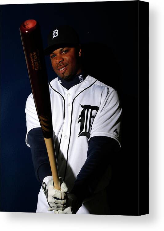 Media Day Canvas Print featuring the photograph Rajai Davis by Kevin C. Cox
