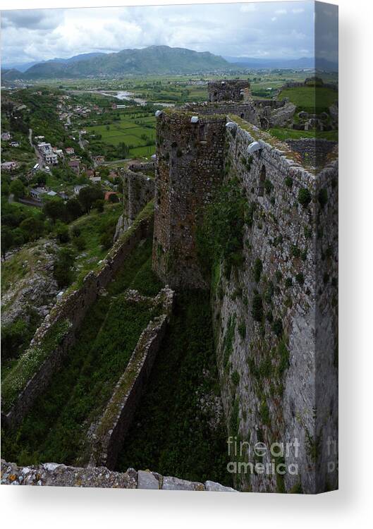 Rozafa Castle Canvas Print featuring the photograph Rozafa Castle - Albania by Phil Banks
