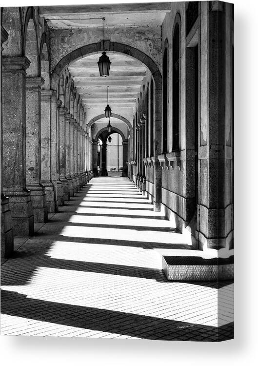 Ancient Canvas Print featuring the photograph Rua do Castelo by Eggers Photography
