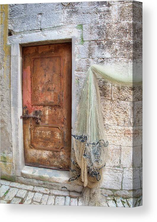 Adriatic Sea Canvas Print featuring the photograph Rusty Door by Eggers Photography
