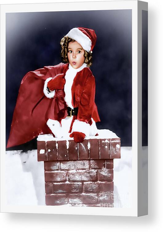 Shirleytemple Canvas Print featuring the photograph Shirley Temple on chimney  by Franchi Torres