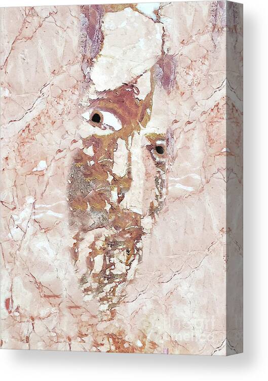 Abstract Canvas Print featuring the mixed media Shrouded by Sharon Williams Eng