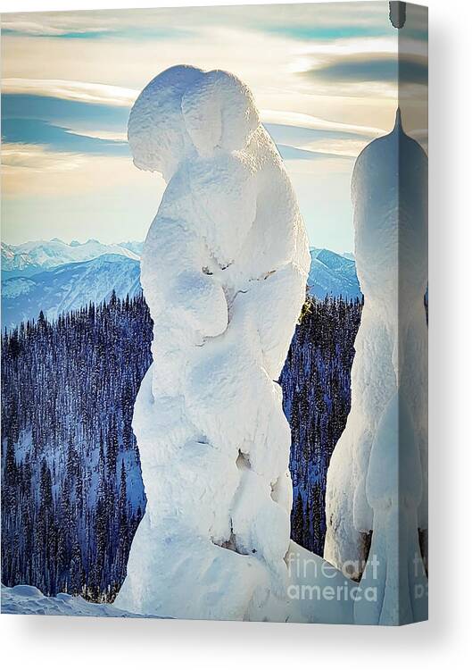 Snow Ghost Canvas Print featuring the photograph Snow Ghost Embrace by Dustin K Ryan