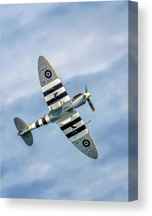 Aircraft Canvas Print featuring the photograph Spitfire by Martyn Boyd