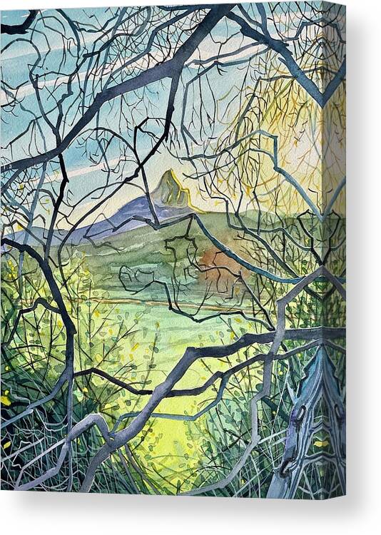 Bright Canvas Print featuring the painting Spring Day Morning by Luisa Millicent