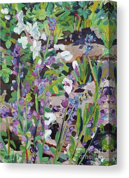 Floral Canvas Print featuring the painting Sunny Afternoon Impression by Catherine Gruetzke-Blais