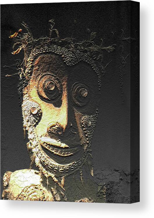 Totem Canvas Print featuring the photograph Teahead Totem VII by Char Szabo-Perricelli