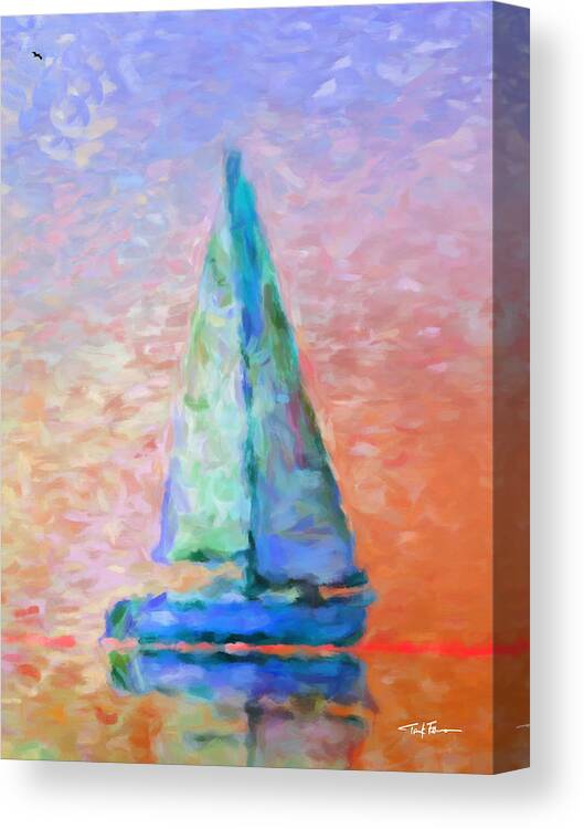 Nautical Canvas Print featuring the painting The Daring by Trask Ferrero