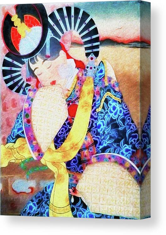 Japan Canvas Print featuring the photograph The Good Geisha by Jack Torcello