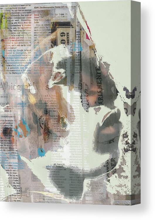 Digitalart Canvas Print featuring the digital art The young african man by Gabi Hampe