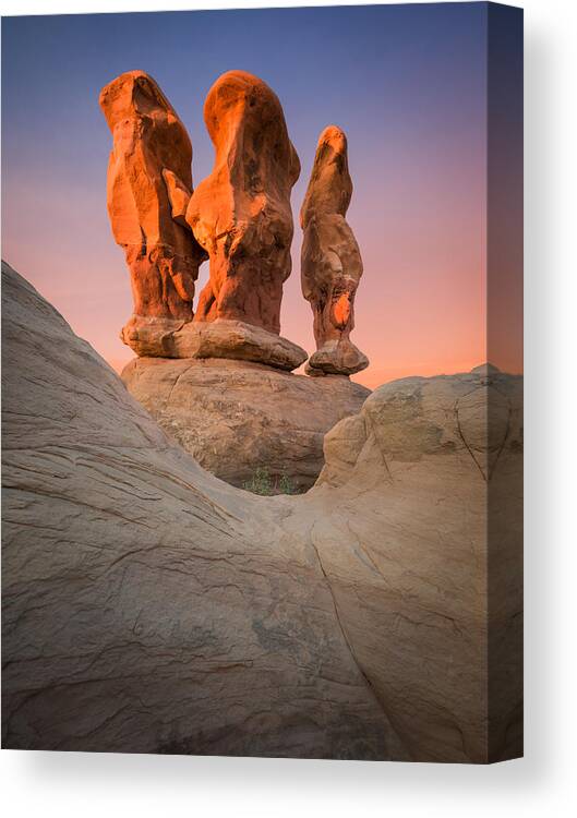 Devil's Garden Canvas Print featuring the photograph Threesome by Peter Boehringer