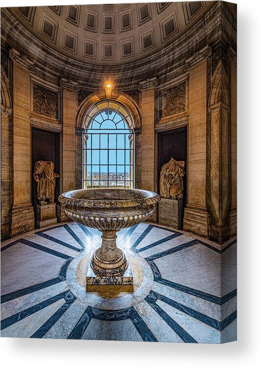 Vatican Canvas Print featuring the photograph Vatican Beauty by David Downs