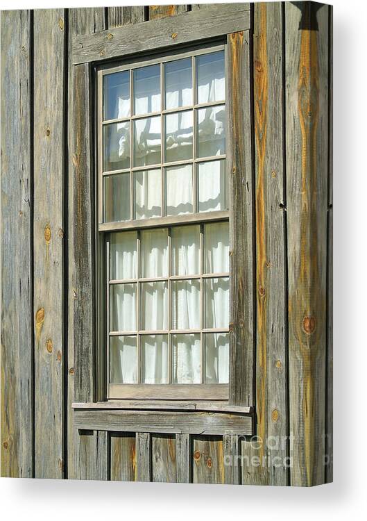 Window Canvas Print featuring the photograph Window In The Hodge Home by D Hackett