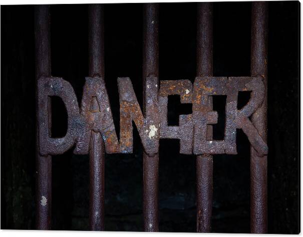 Danger Canvas Print featuring the photograph Danger 2 by Steev Stamford