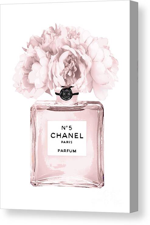 Chanel N.5 Perfume 9 Canvas Print / Canvas Art by Del Art