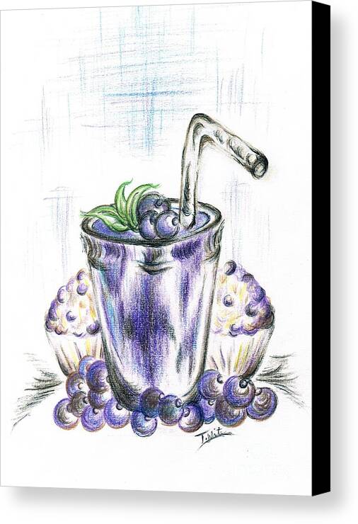 Blueberry Fox Art print by Cheryl Lacy Art & Collectibles Prints ...