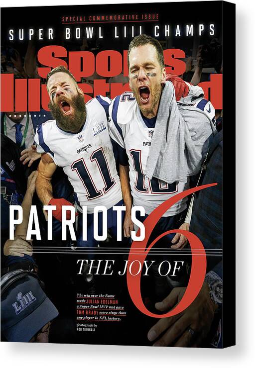 Atlanta Canvas Print featuring the photograph New England Patriots, Super Bowl Liii Champions Sports Illustrated Cover by Sports Illustrated