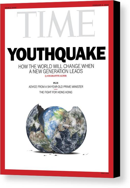 Youthquake Canvas Print featuring the photograph Youthquake by Photo-Illustration by Edmon de Haro for TIME