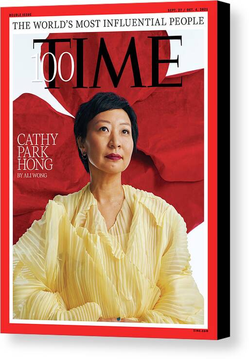 2021 Time 100 - The World's Most Influential People Canvas Print featuring the photograph 2021 TIME100 - Cathy Park Hong by Photograph by Michelle Watt for TIME