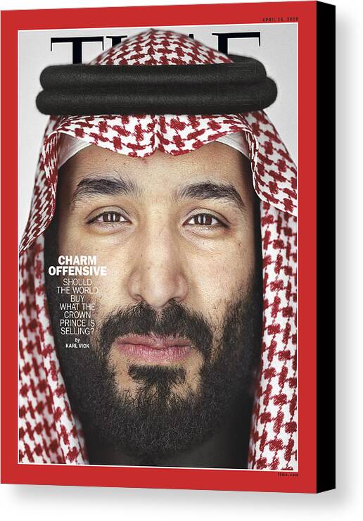 Crown Prince Canvas Print featuring the photograph Charm Offensive by Photograph by Martin Schoeller for TIME