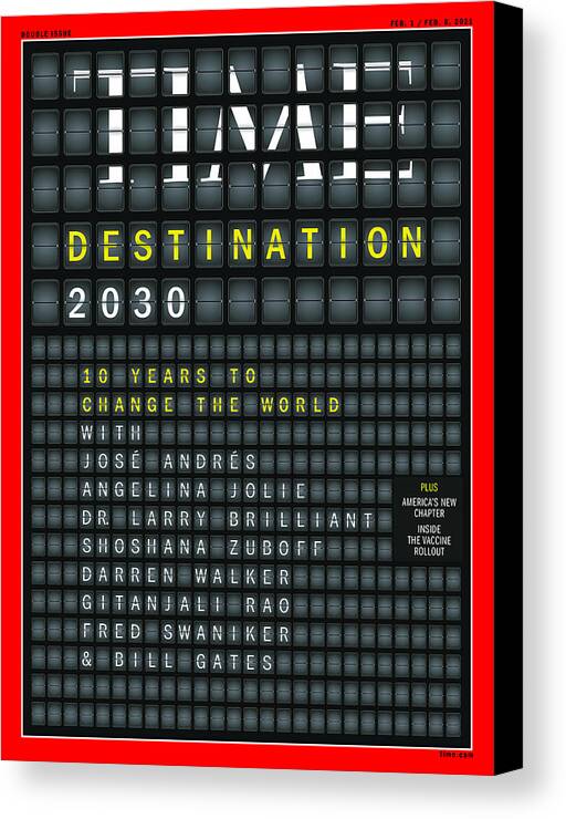 Destination 2030 Canvas Print featuring the photograph Destination 2030 by Getty Images
