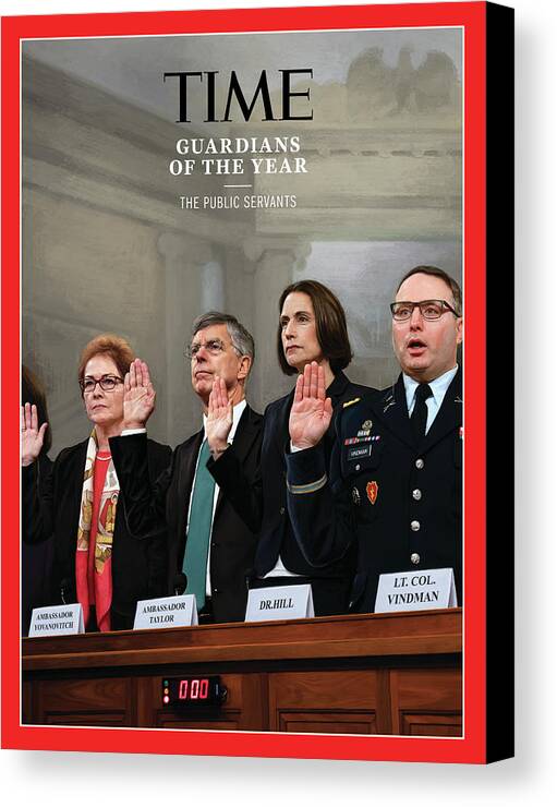 Person Of The Year Canvas Print featuring the photograph 2019 Guardians of the Year - The Public Servants by Time