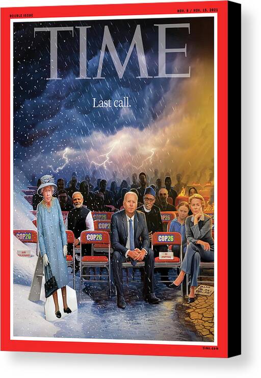 Last Call Canvas Print featuring the photograph Last Call - The Climate Issue by Illustration by Tim O'Brien for TIME