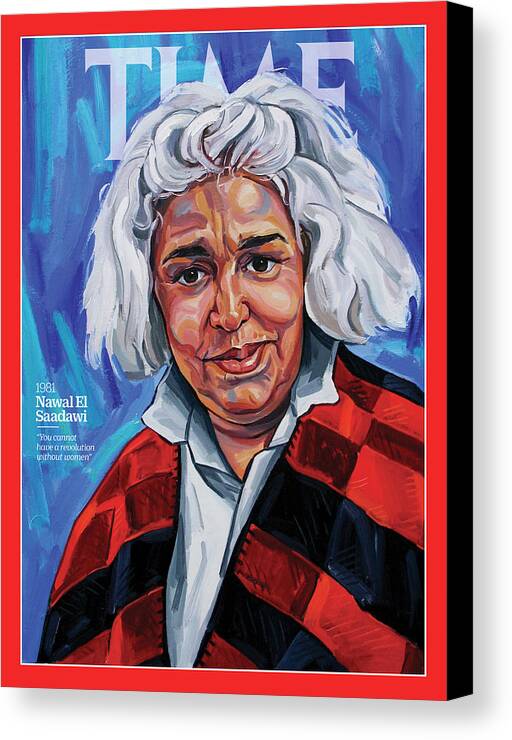 Time Canvas Print featuring the photograph Nawal El Saadawi, 1981 by Portrait by Sarah Jane Moon for TIME