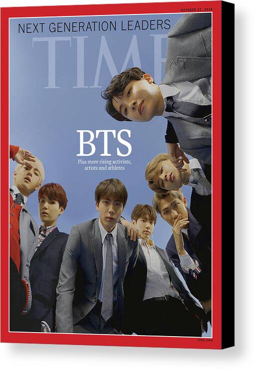 Ngl Canvas Print featuring the photograph Next Generation Leaders 2018 - BTS by Photograph by Nhu Xuan Hua for TIME