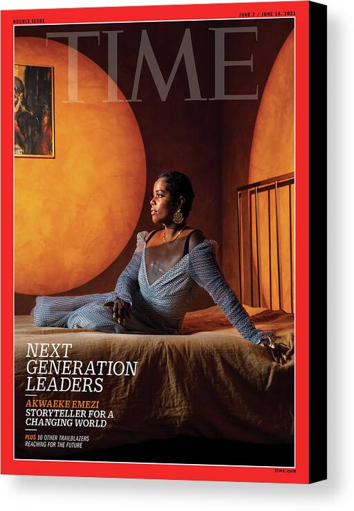 Next Generation Leaders Canvas Print featuring the photograph NGL - Akwaeke Emezi by Photograph by Elliott Jerome Brown Jr for TIME