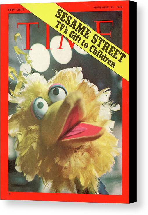 Sesame Street Canvas Print featuring the photograph Sesame Street - 1970 by Bill Pierce