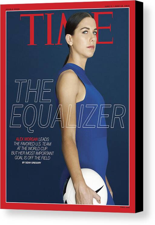 Alex Morgan Canvas Print featuring the photograph The Equalizer - Alex Morgan by Photograph by Erik Madigan Heck for TIME