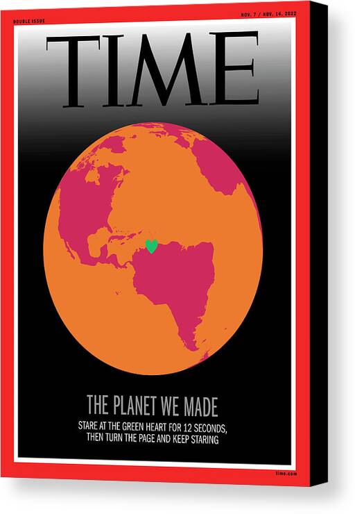The Planet We Made Canvas Print featuring the photograph The Planet We Made by Artwork by Olafur Eliasson for TIME