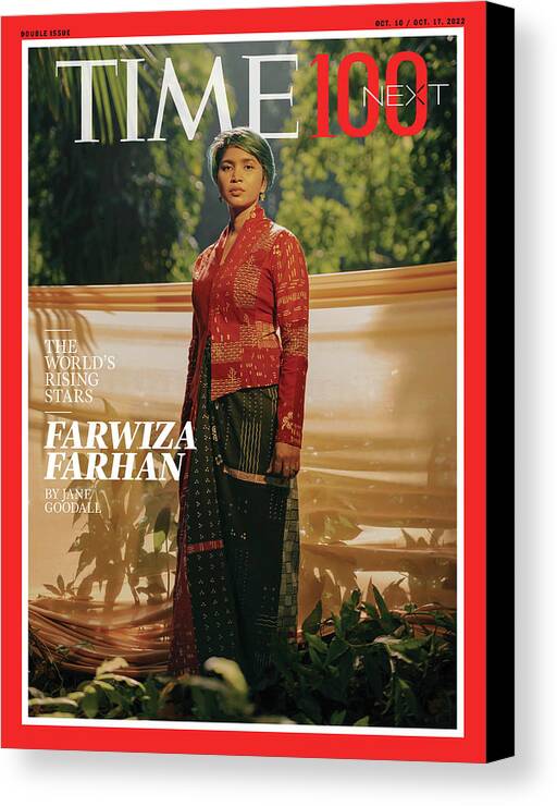 Time 100 Next Canvas Print featuring the photograph 2022 TIME 100 Next - Farwiza Farhan by Photograph by Muhammad Fadli for TIME