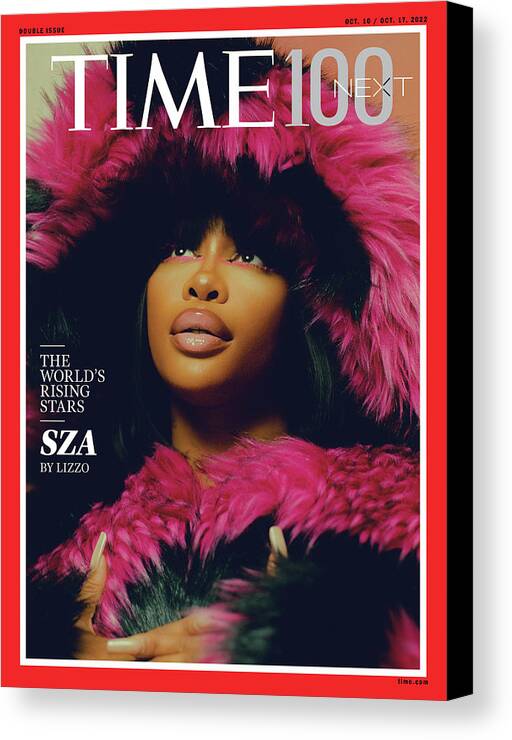 Time 100 Next Canvas Print featuring the photograph 2022 TIME 100 Next - SZA by Photograph by Kanya Iwana for TIME