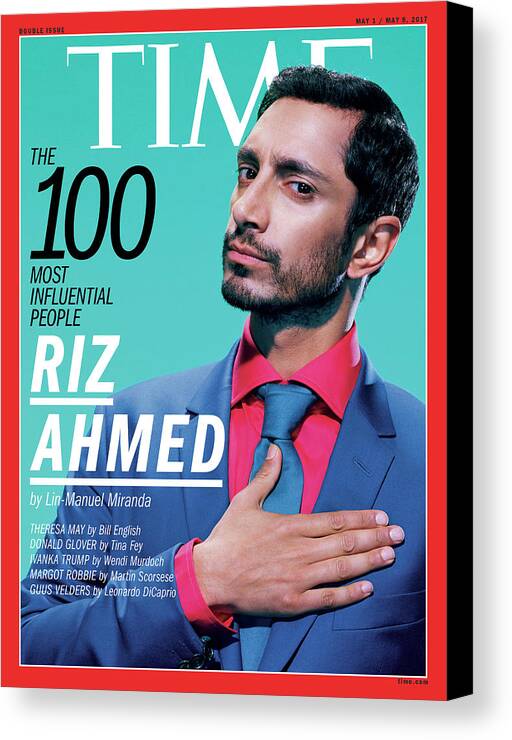 Time 100 Most Influential People Canvas Print featuring the photograph TIME 100 - Riz Ahmed by Miles Aldridge for TIME