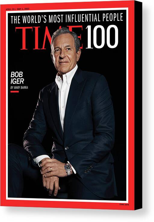 Time100 Canvas Print featuring the photograph TIME100 - Bob Iger by Photograph by Paola Kudacki for TIME