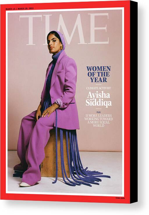 Women Of The Year Canvas Print featuring the photograph Women of the Year 2023 - Ayisha Siddiqa by Photograph by Josefina Santos for TIME