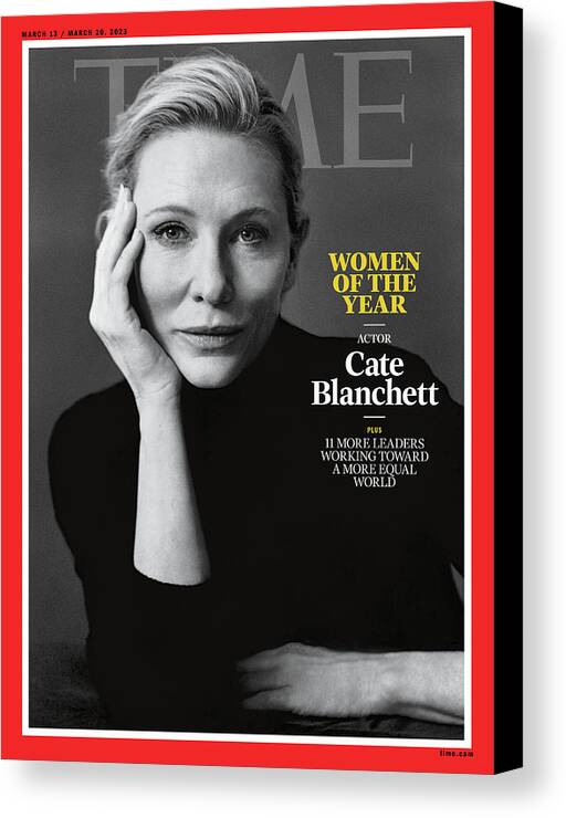 Women Of The Year Canvas Print featuring the photograph Women of the Year 2023 - Cate Blanchett by Photograph by Yana Yatsuk for TIME