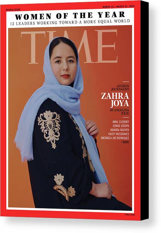 Time Women Of The Year Canvas Print featuring the photograph Women of the Year - Zahra Joya by Photograph by Kristina Varaksina for TIME
