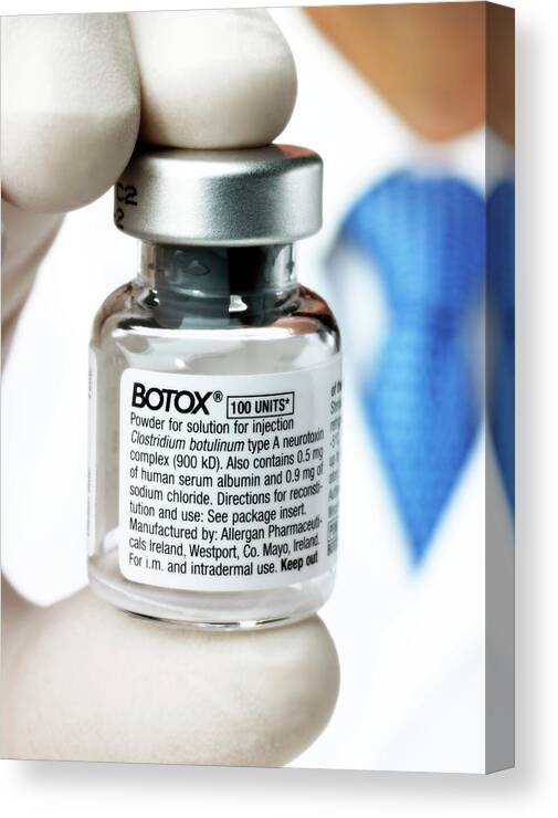 Botox Canvas Print featuring the photograph Botox Cosmetic Drug #1 by Saturn Stills/science Photo Library