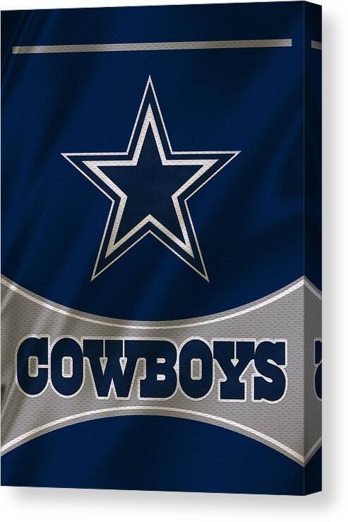 Cowboys Canvas Print featuring the photograph Dallas Cowboys Uniform by Joe Hamilton