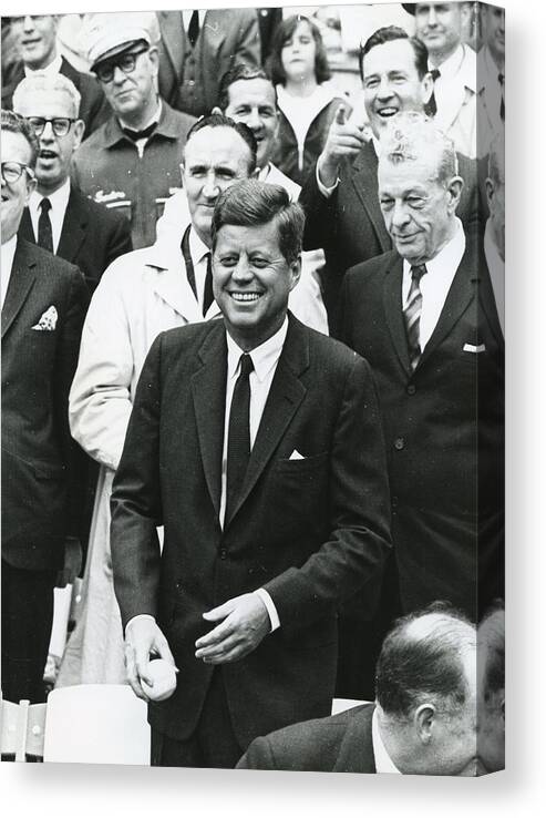 Retro Images Archive Canvas Print featuring the photograph John F. Kennedy #14 by Retro Images Archive