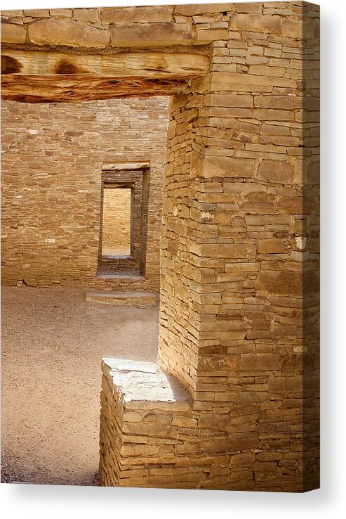 Ralser Canvas Print featuring the photograph Chaco canyon #3 by Steven Ralser